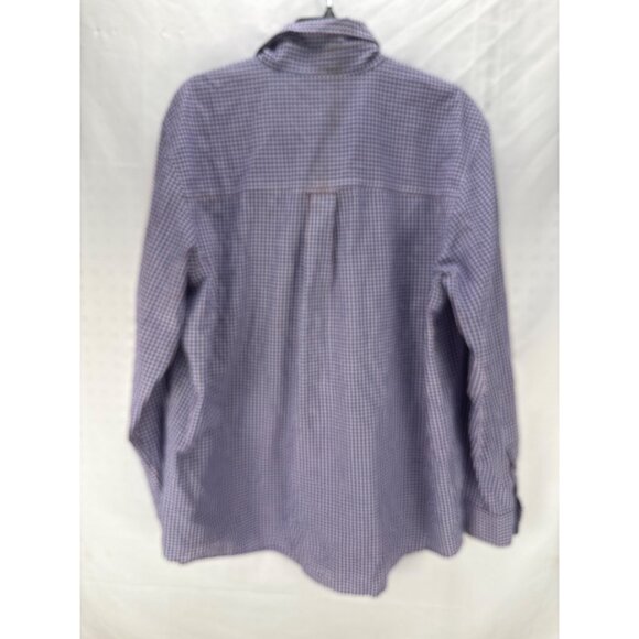 Chaps Easy Care Gingham Check Button Down Shirt Men’s Size XL Preppy Office - Picture 8 of 10